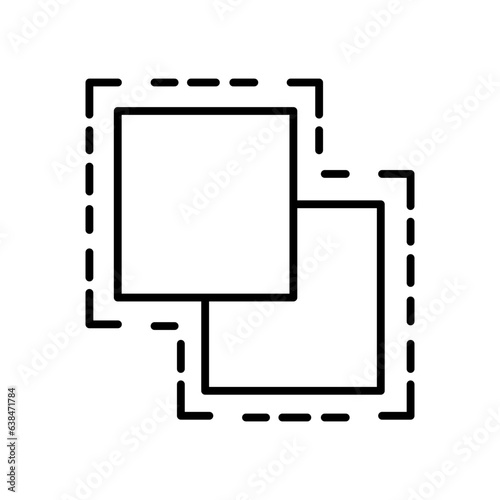 squares line icon
