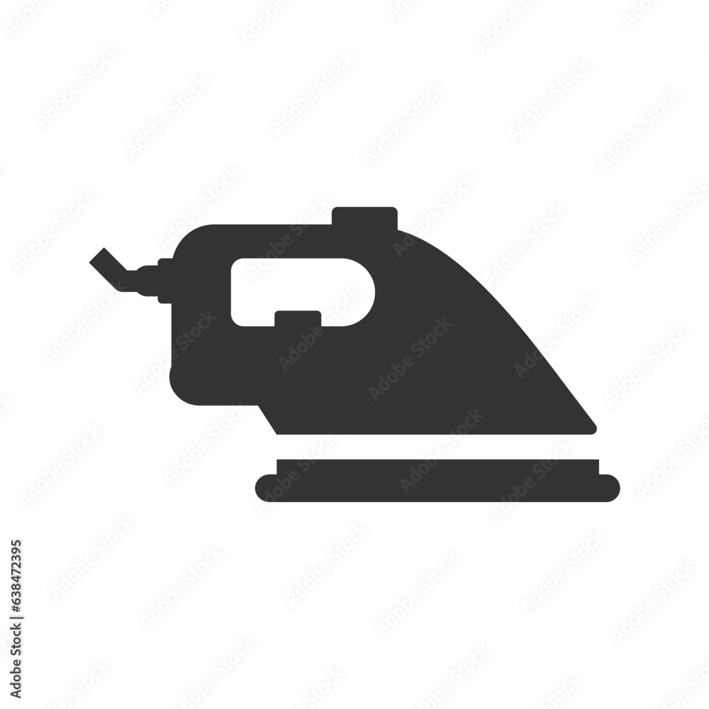 Cloth iron icon