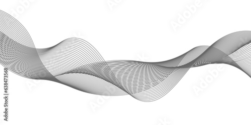 Abstract wave vector background for your design. Waves background. Stylized line art background.business background lines wave abstract stripe design Geometric abstract composition. black and white.