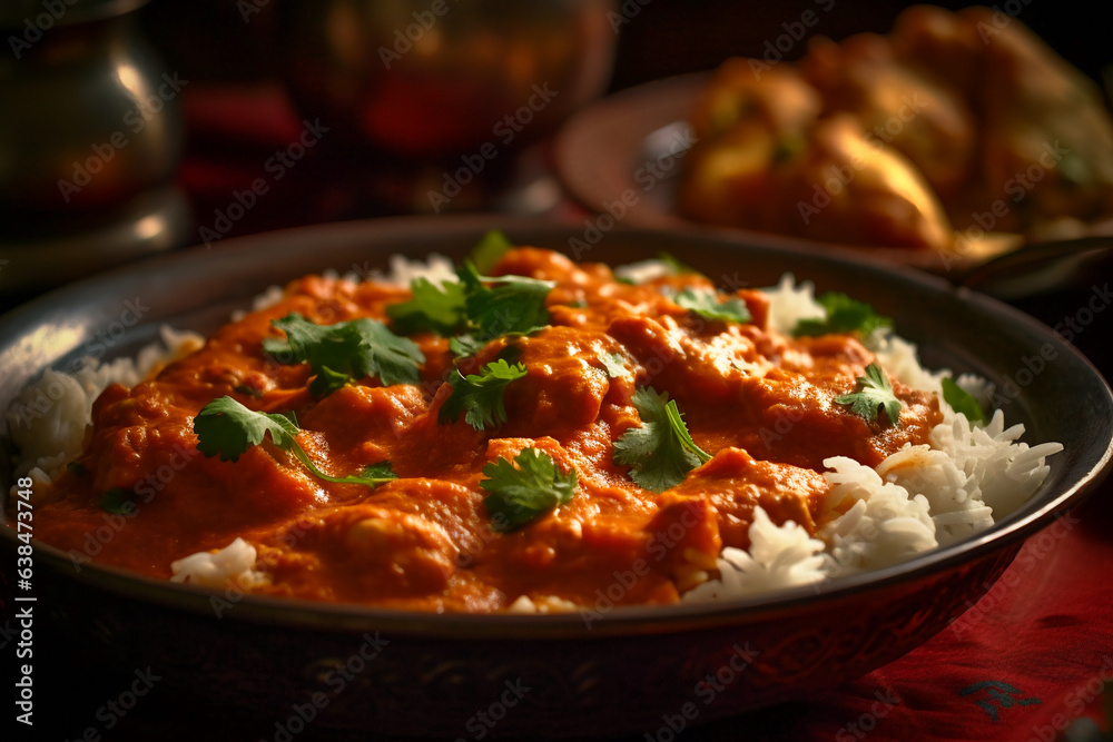 Flavorful Indian curry dish. AI Generated Flavorful Indian curry dish. AI Generated