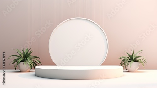 3d podium scene background for product photo mockup © stocker