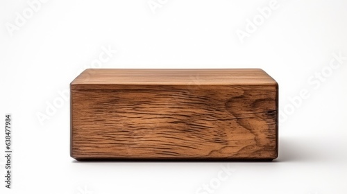 wood box and gift isolated background