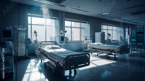 Hospital Room. AI Generated © EwaStudio