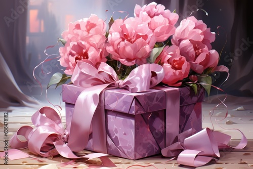 Wallpaper Mural bouquet of pink roses Torontodigital.ca