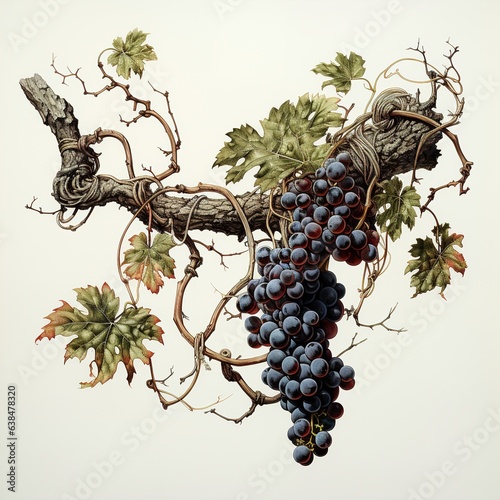 branch of grapes