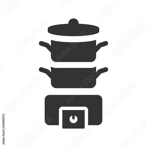 Canvas Print Cooker steamer icon