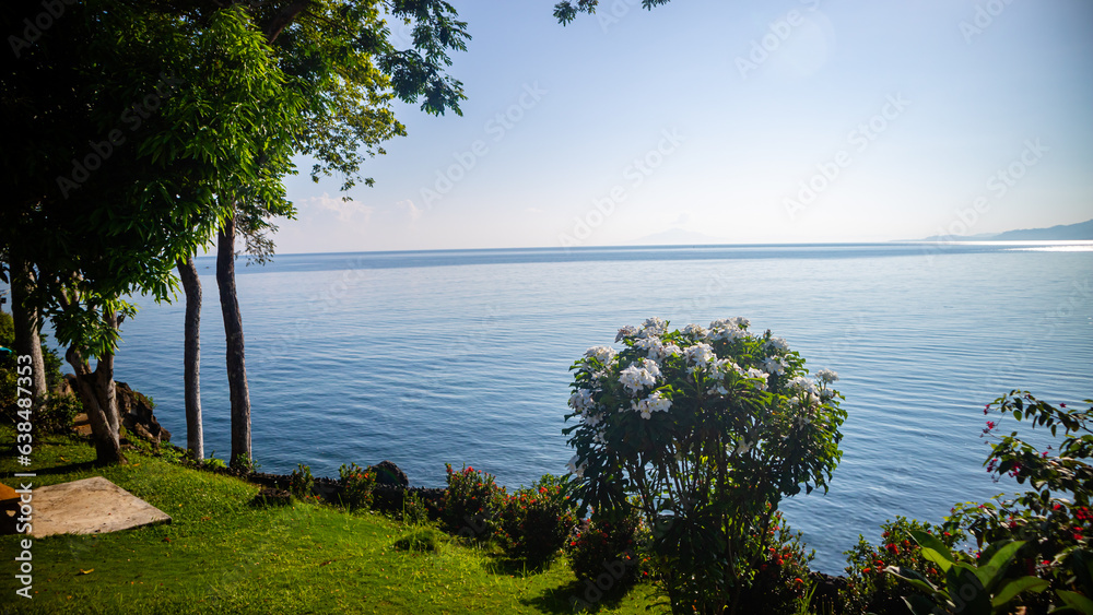 beautiful beach view and quiet in the morning