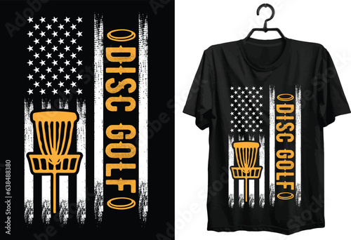 Disc Golf T-shirt Design. Funny Gift Item Disc Golf T-shirt Design For All Disc Golf Players And Lovers.