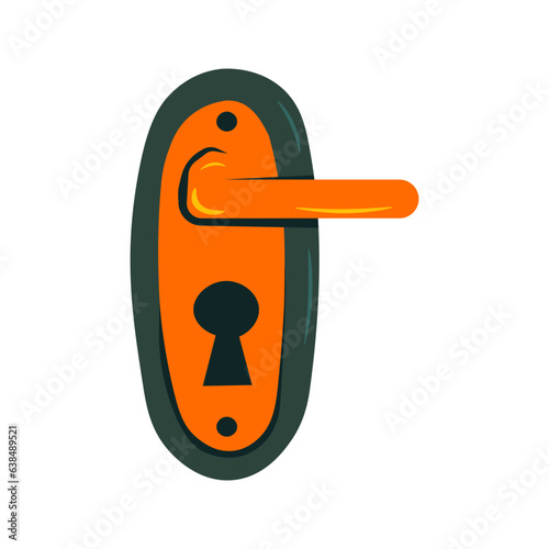 organic shape flat illustration, full color icon
