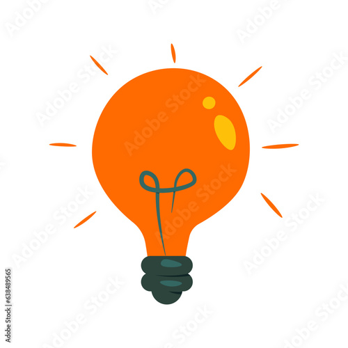 organic shape flat illustration, full color icon