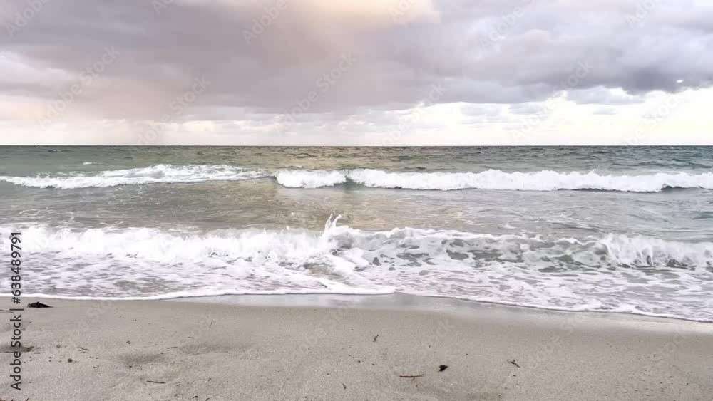 Beautiful full moon over the sea at colorful sunset on the beach Beautiful full moon over the sea at colorful sunset on the beach