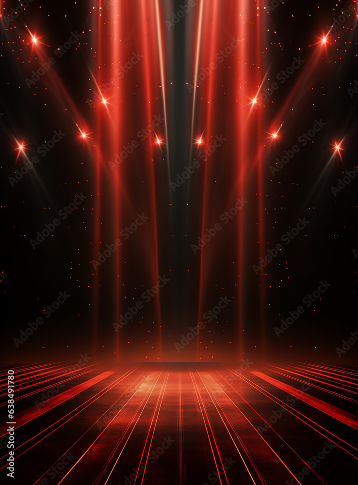 Ai generative Backdrop With Illumination Of Red Spotlights For Flyers realistic image ultra hd high design
Ai generative Backdrop With Illumination Of Red Spotlights For Flyers realistic image ultra hd high design