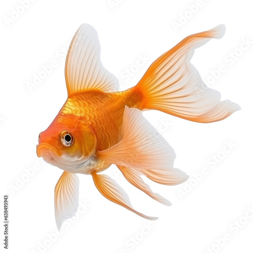 goldfish isolated on white © krit