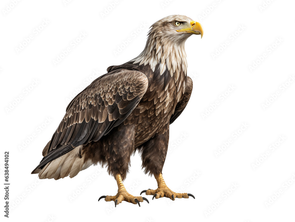 Obraz premium golden eagle isolated on white