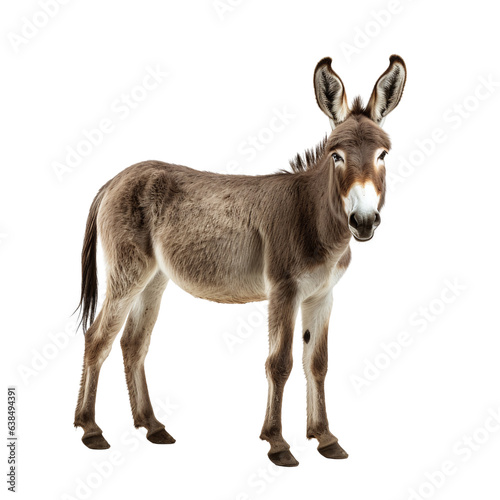 donkey isolated on white