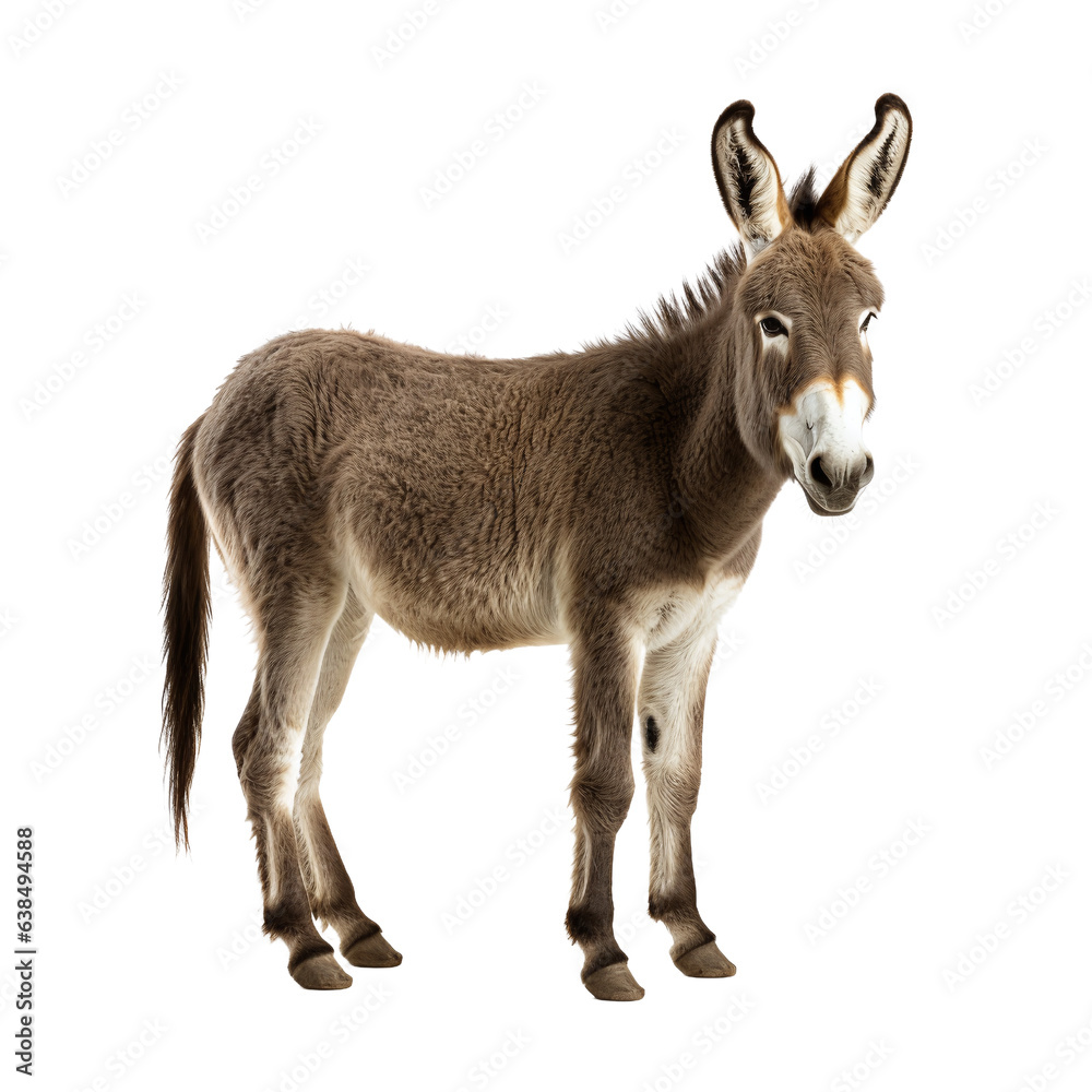 Fototapeta premium donkey isolated on white
