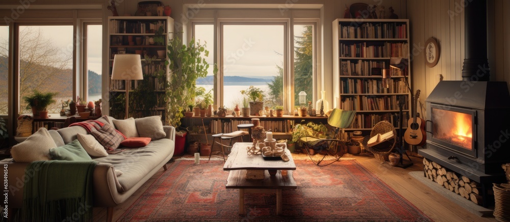 A warm Swedish living space