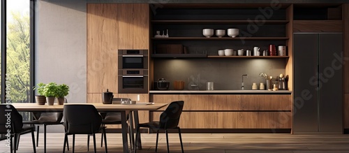 Modern a kitchen interior