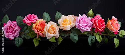 Artificial flowers imitating a beautiful rose