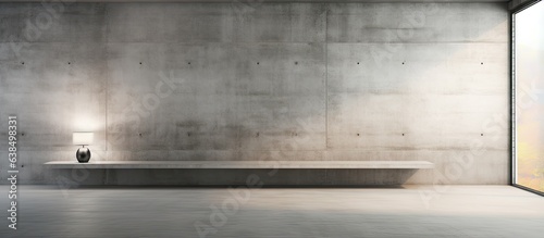 an architectural background featuring an abstract interior design in a concrete room © HN Works