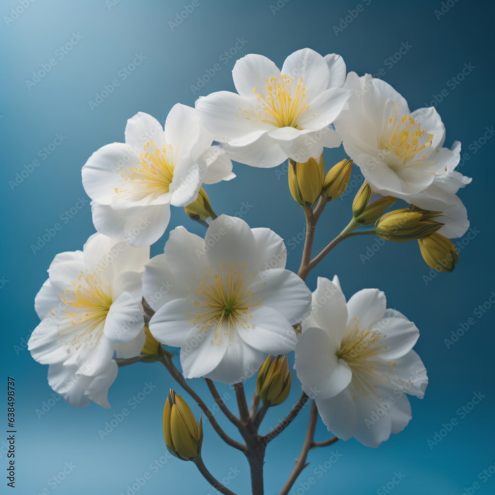 Fototapeta premium white and yellow flowers