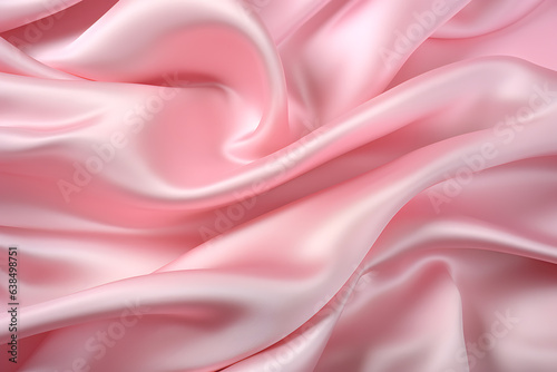 Soft pink silk textile background 