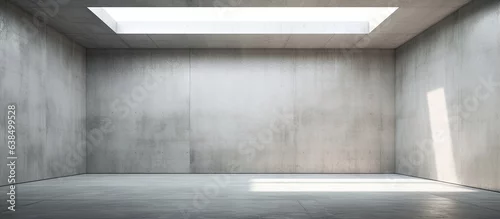 Panel kuchenny z motywem an architectural background featuring an abstract interior design in a concrete room