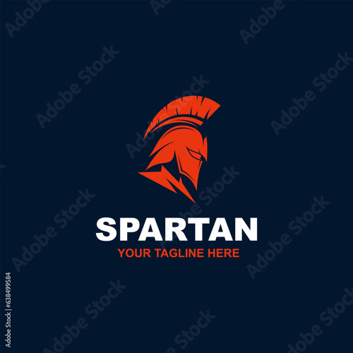 Vászonkép Spartan Warrior Helmet - Sparta Mask logo design, suitable for your design need, logo, illustration, animation, etc
