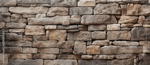 Plaster wall resembling stone