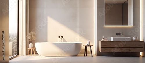 of a bathroom with a minimalistic design