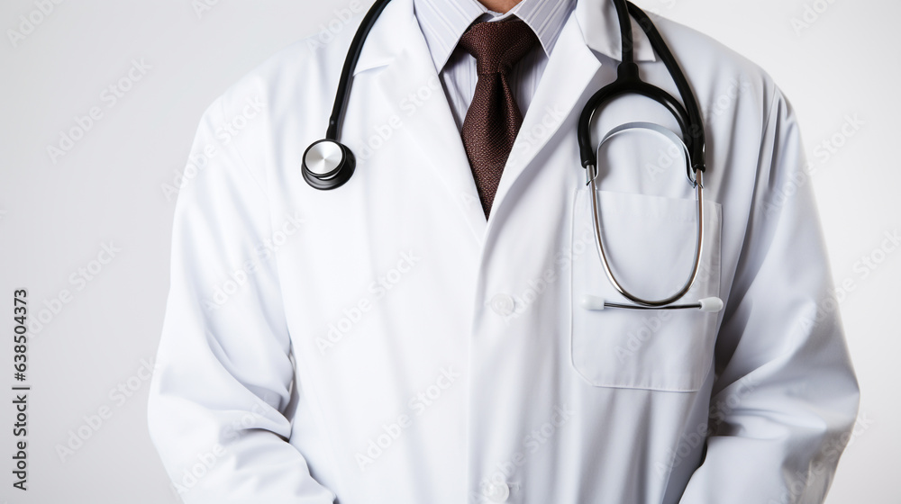 Medical.doctors coat, white background Medical.doctors coat, white background