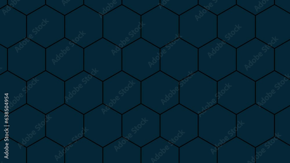 Honeycomb pattern radial noise wave animation Honeycomb pattern radial noise wave animation