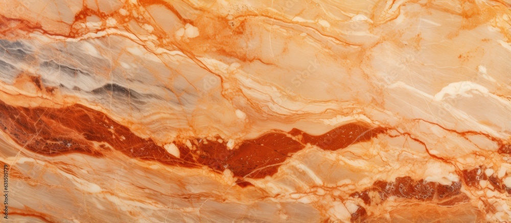Marble texture background in orange beige color
