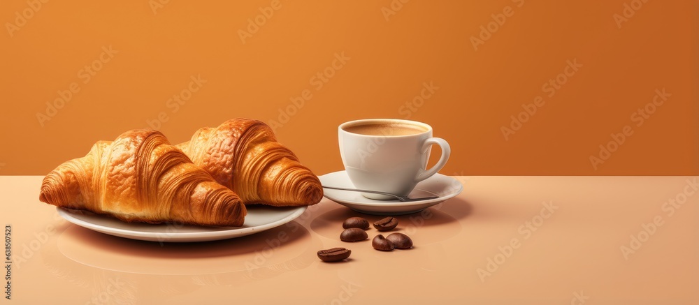 Pastries and a pair of coffees Pastries and a pair of coffees
