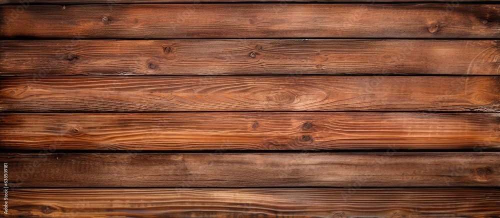 Retro pine red logs closeup on old wood planks Retro pine red logs closeup on old wood planks
