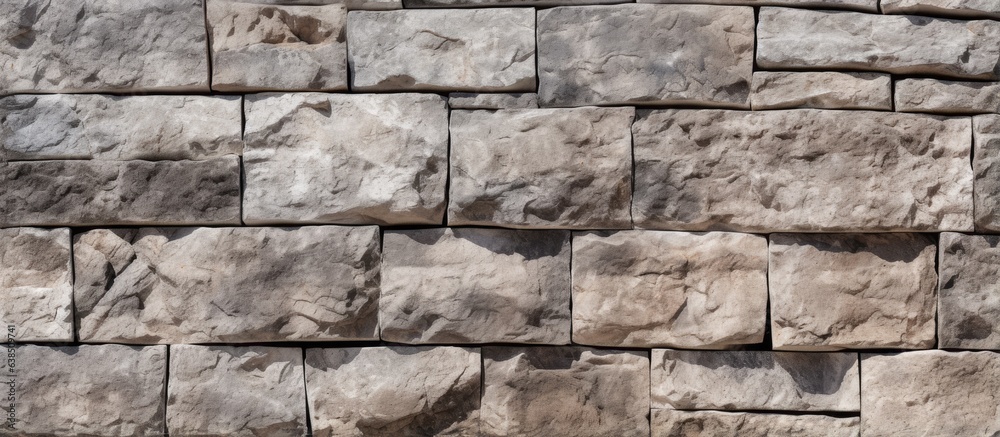 Visible details of texture or background in synthetic stone