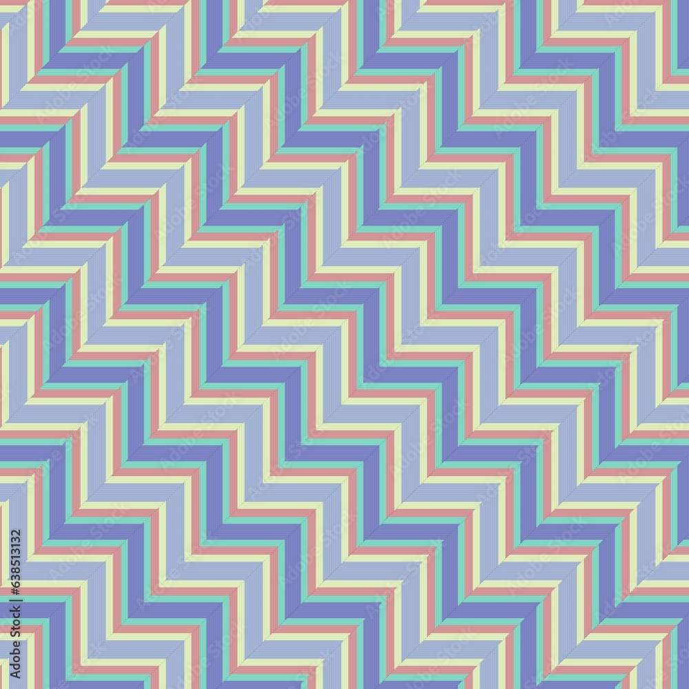 Seamless pattern with zigzag stripes. Vector illustration. Seamless pattern with zigzag stripes. Vector illustration.