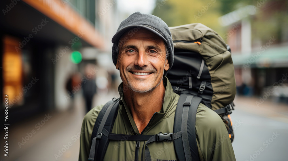 man hiking in mountains man hiking in mountains