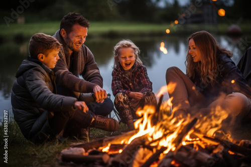 Memorable Family Moments Around a Campfire