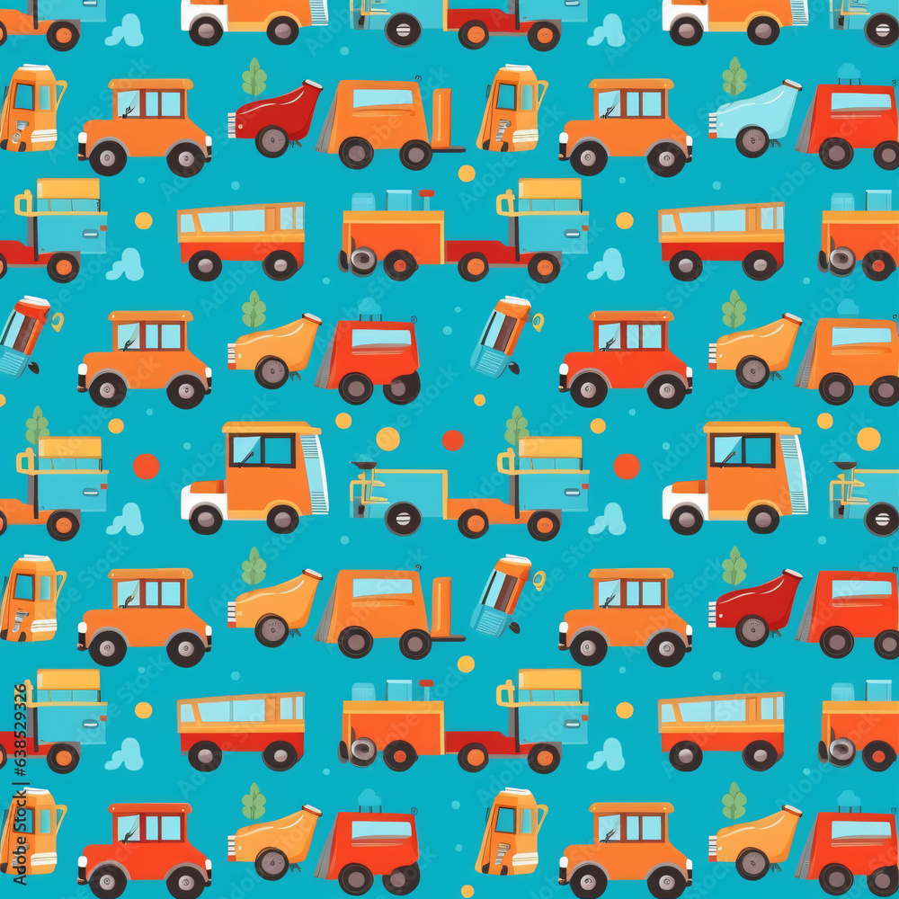 Colorful Painted Handdrawn Car Background Colorful Painted Handdrawn Car Background