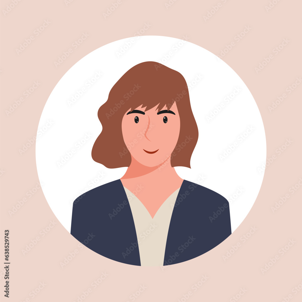 Circle the avatar with the portrait women of various races and hairstyles. Collection of user profiles. Round icon with happy smiling human. Colorful flat vector illustration. Circle the avatar with the portrait women of various races and hairstyles. Collection of user profiles. Round icon with happy smiling human. Colorful flat vector illustration.