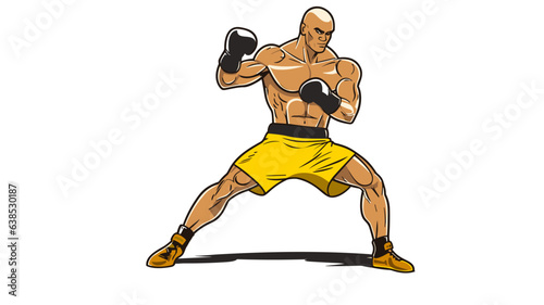 Power Unleashed Experience Our Intense Boxer Banner Showcasing Grit, Determination, and the Art of Combat in the Ring 