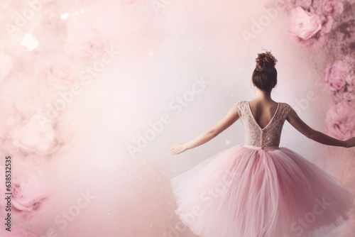 Ballet themed background large copy space - stock picture backdrop