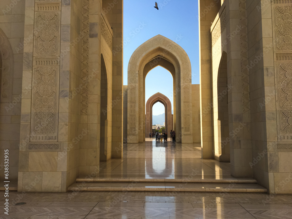 The Sultan Qaboos Grand Mosque, Muscat, Oman.
