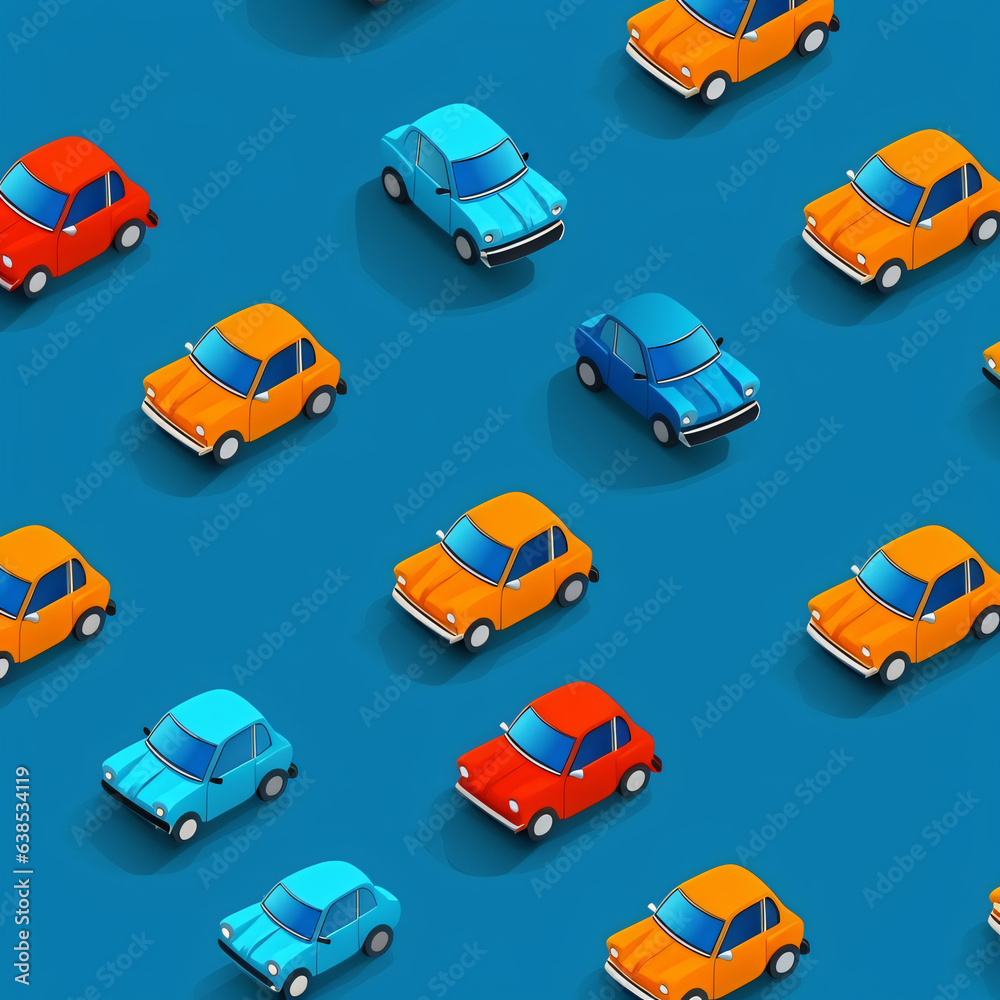 Colorful Painted Handdrawn Car Background Colorful Painted Handdrawn Car Background