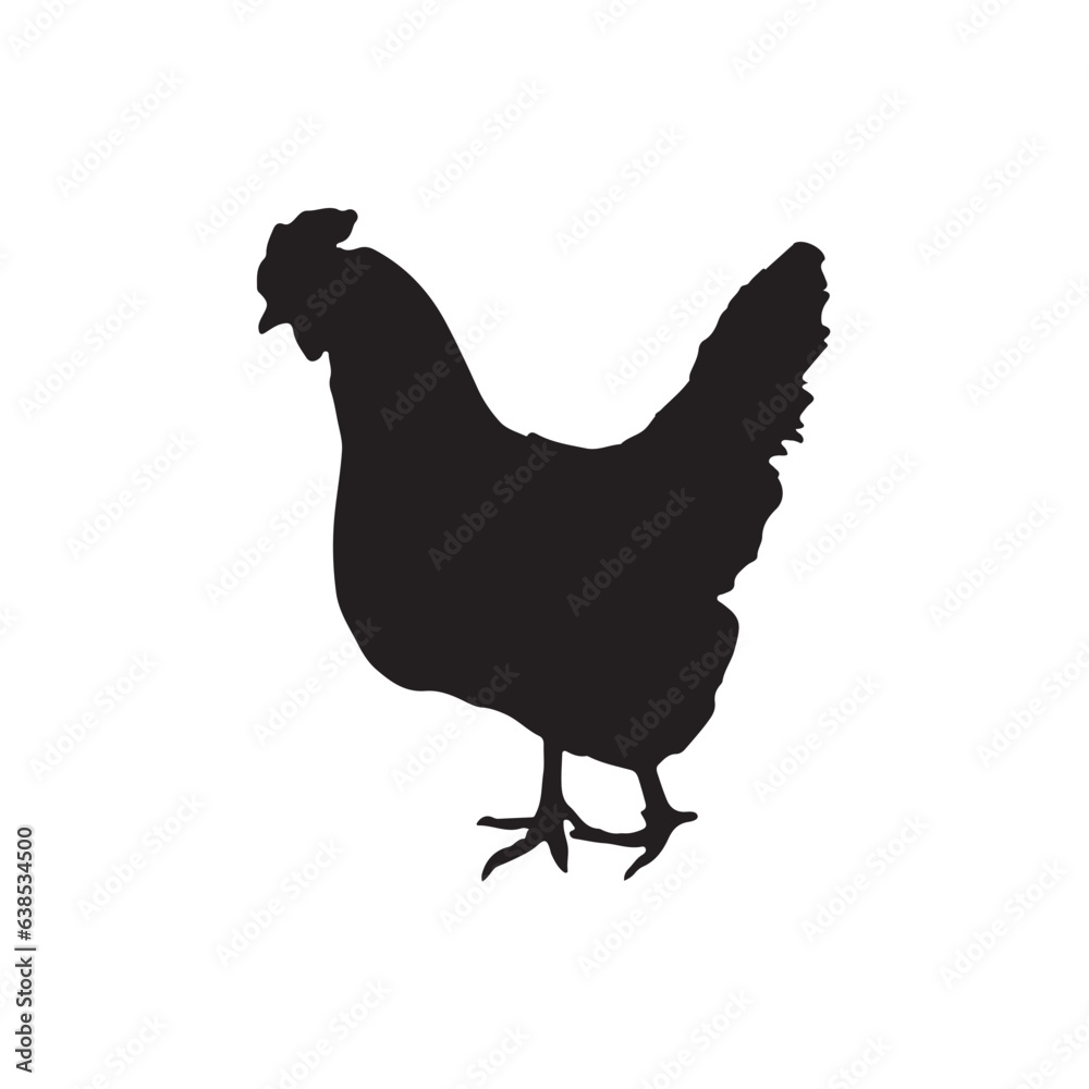 chicken silhouette chicken silhouette