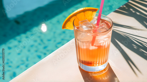 cocktail in the pool