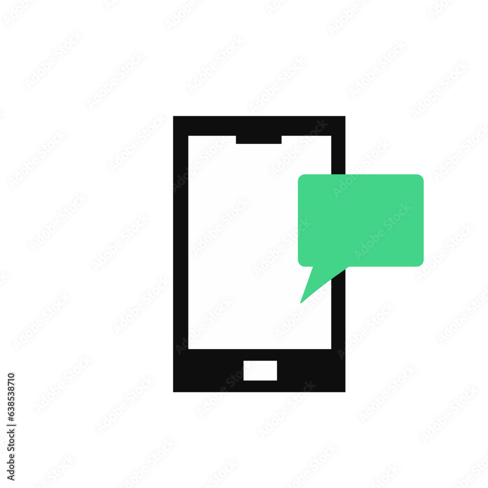 Smartphone Device With Blank Message Smartphone Device With Blank Message