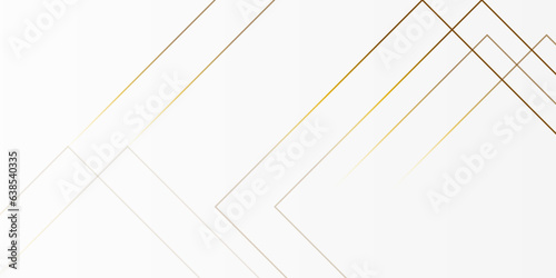 Trendy simple overlapping gold stripes vector. Vector illustration. Modern abstract white background design with shiny gold stripes. Luxury and elegant style template element with halftone decoration.