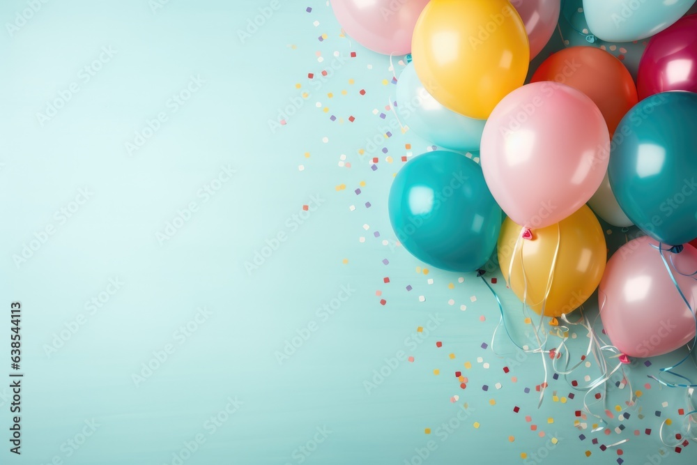 Kids Party themed background large copy space - stock picture backdrop Kids Party themed background large copy space - stock picture backdrop